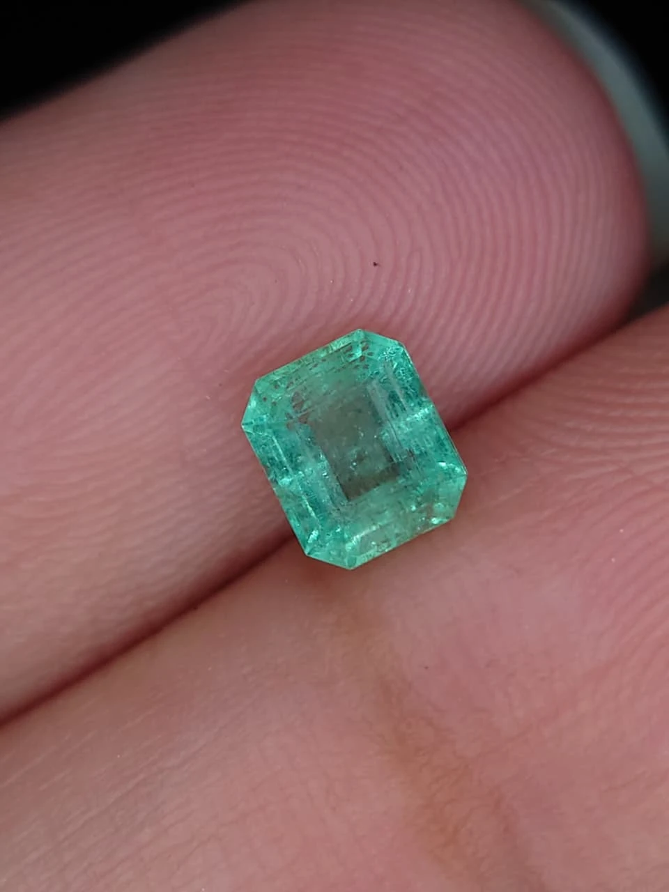 0.5ct Natural Octagon Faceted Panjsher Emerald from Afghanistan — view 5